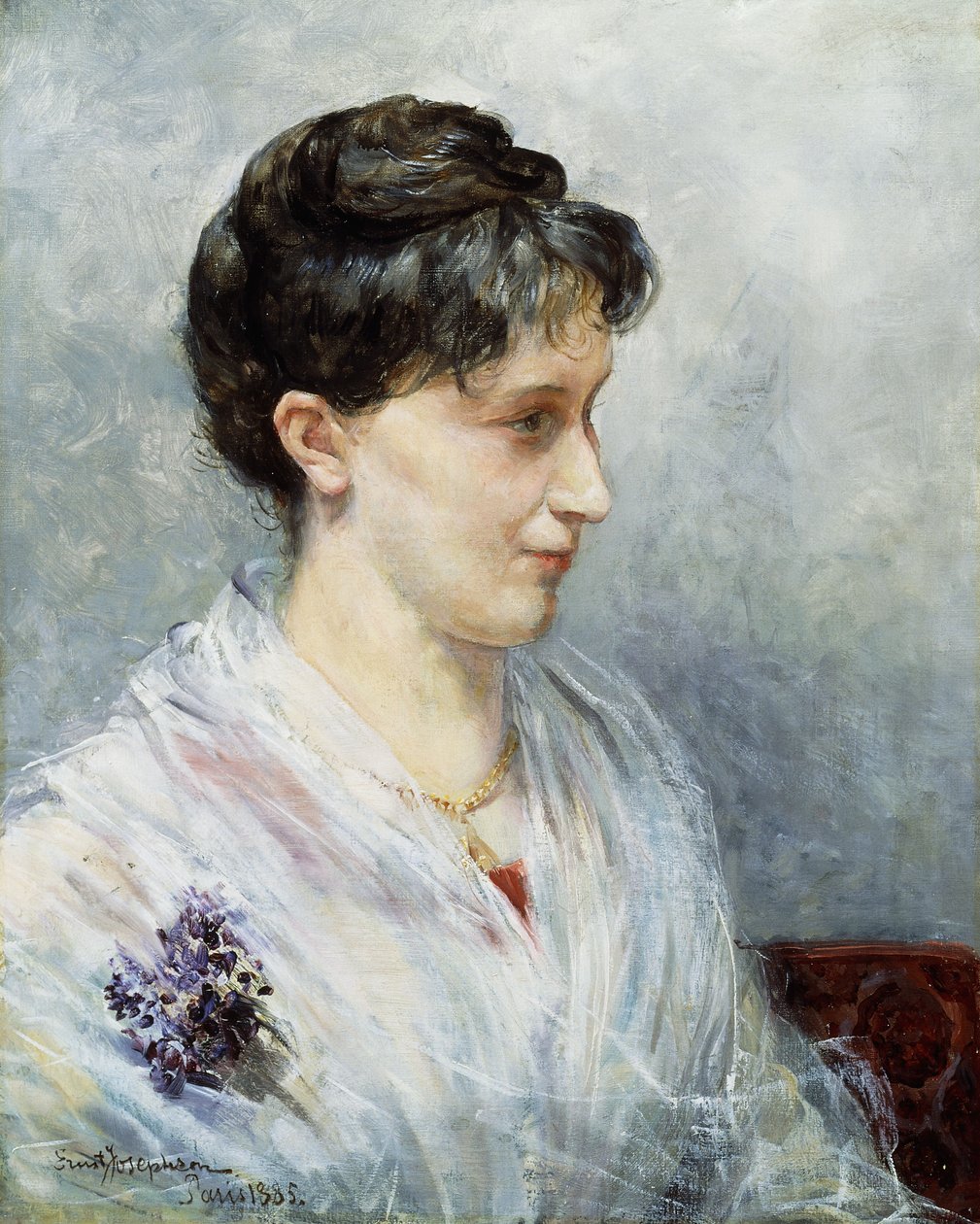 Retrato de maria de Ernst Josephson