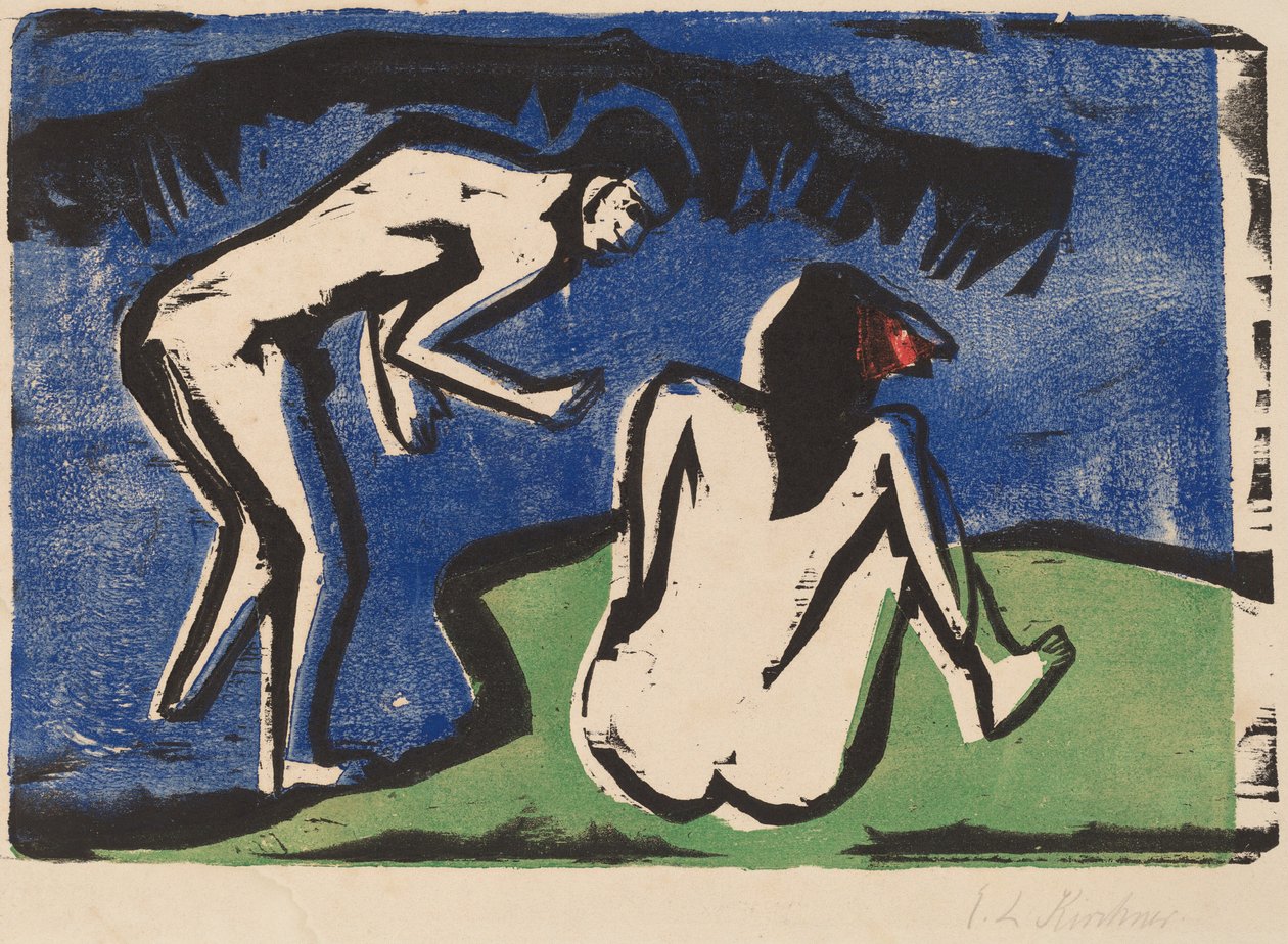 Casal de Banho, 1910. de Ernst Ludwig Kirchner