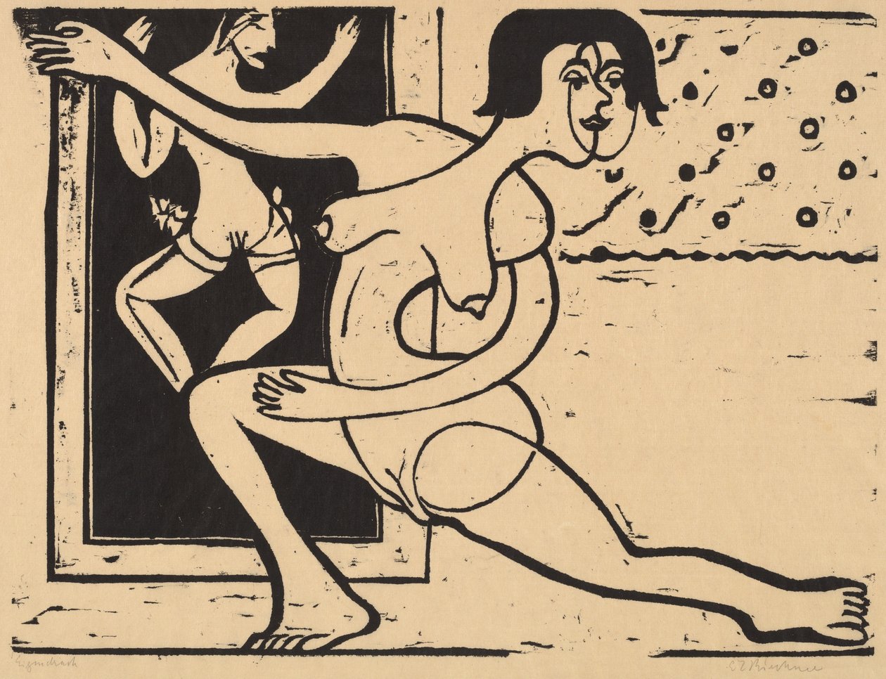 Dançarino Praticando, 1934. de Ernst Ludwig Kirchner