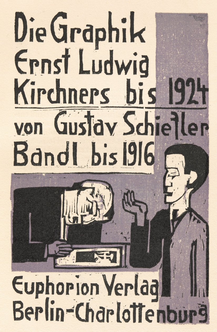 Os gráficos de Ernst Ludwig Kirchner até 1924 de Gustav Schiefler Volume I até 1916..., 1926. de Ernst Ludwig Kirchner