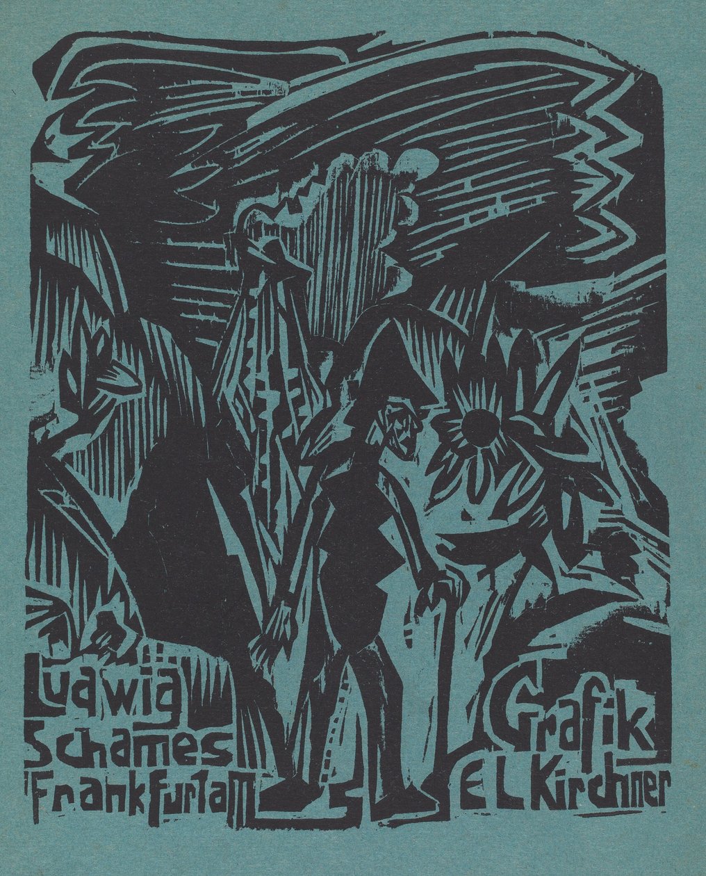 Ludwig Schames Frankfurt a M Grafik E L Kirchner Ludwig Schames Frankfurt a M..., 19191920. de Ernst Ludwig Kirchner