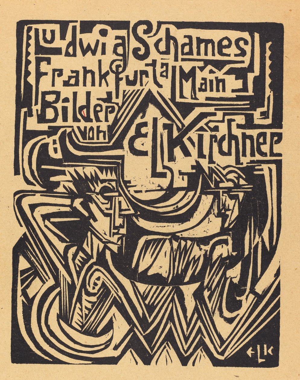 Ludwig Schames Frankfurt a Main Foto de E L Kirchner Ludwig Schames Frankfurt..., 1919. de Ernst Ludwig Kirchner