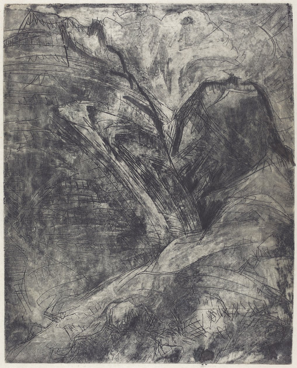 Montanhas Berge, 1920. de Ernst Ludwig Kirchner