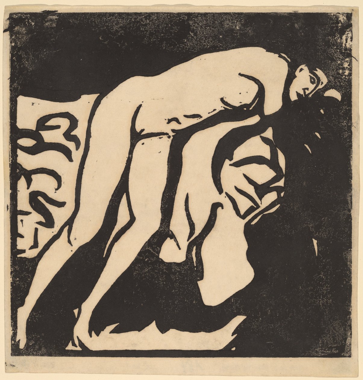 Garota Nua, 1906. de Ernst Ludwig Kirchner