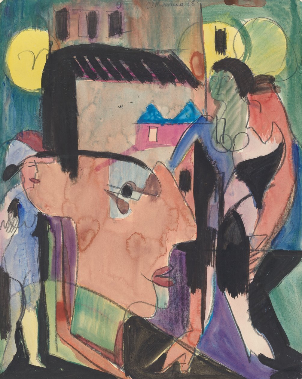 Autorretrato, 1928. de Ernst Ludwig Kirchner