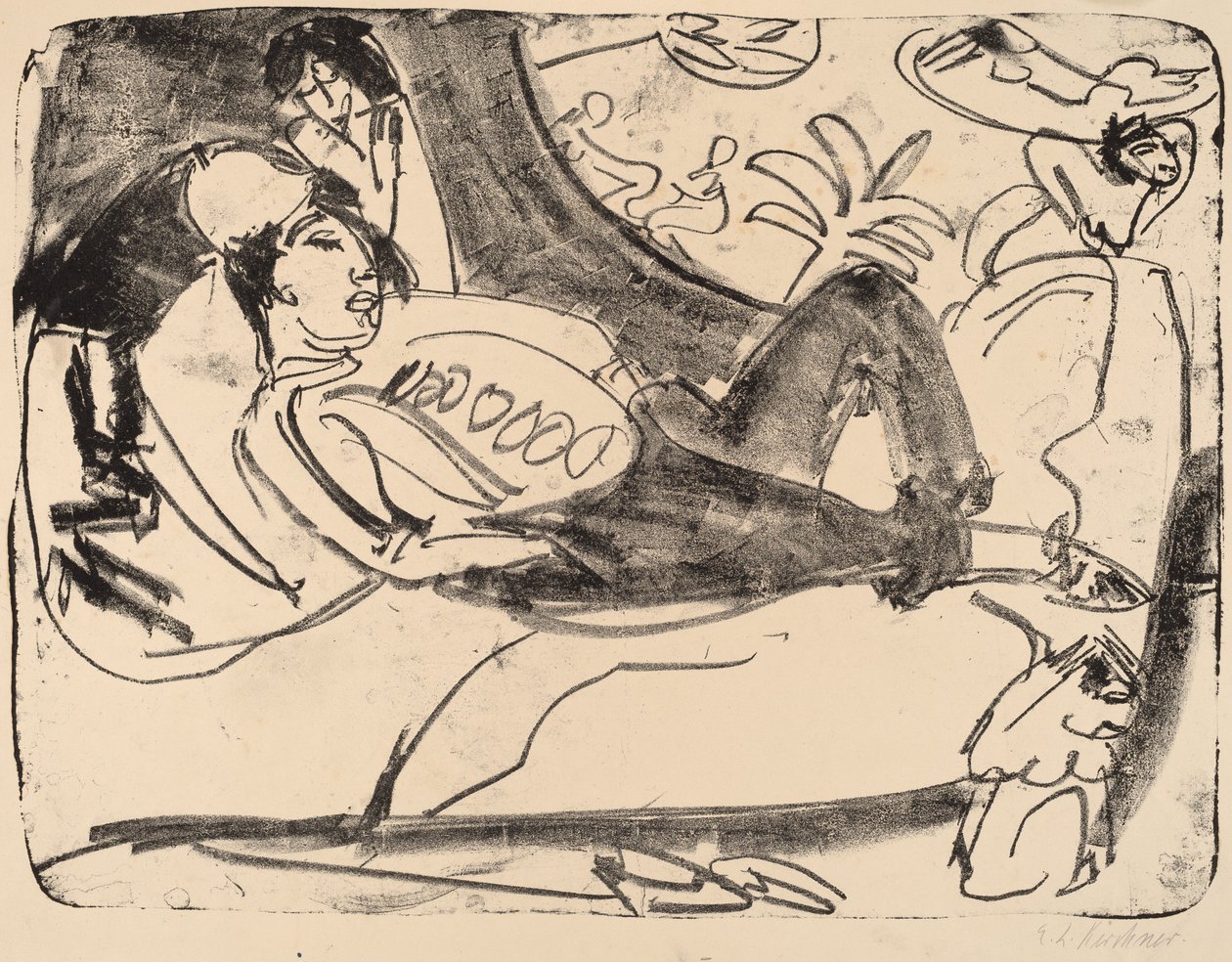 Sesta, 1911-1912. de Ernst Ludwig Kirchner