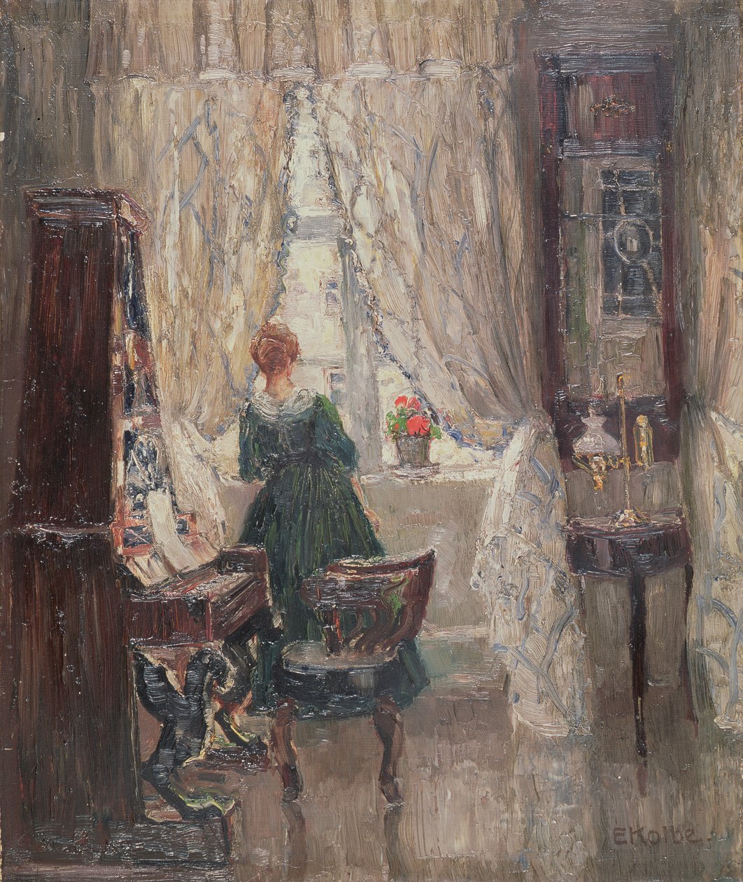 No salão, c.1910 de Ernst Kolbe