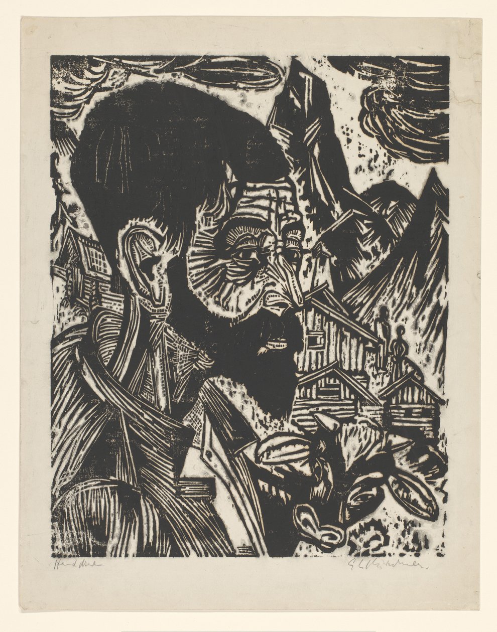 Sennkopf (Martin Schmied) (título original) de Ernst Ludwig Kirchner (signed by artist)