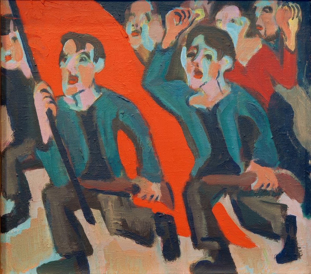 1. Revolução de Maio de Ernst Ludwig Kirchner
