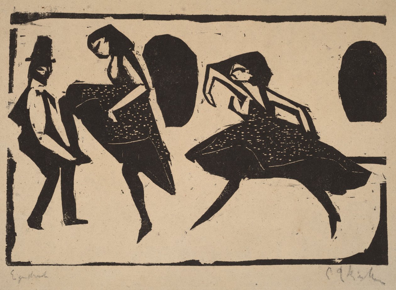 Dança acrobática de Ernst Ludwig Kirchner