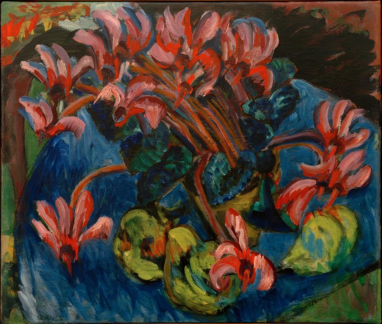 Cyclamen para o Natal de Ernst Ludwig Kirchner