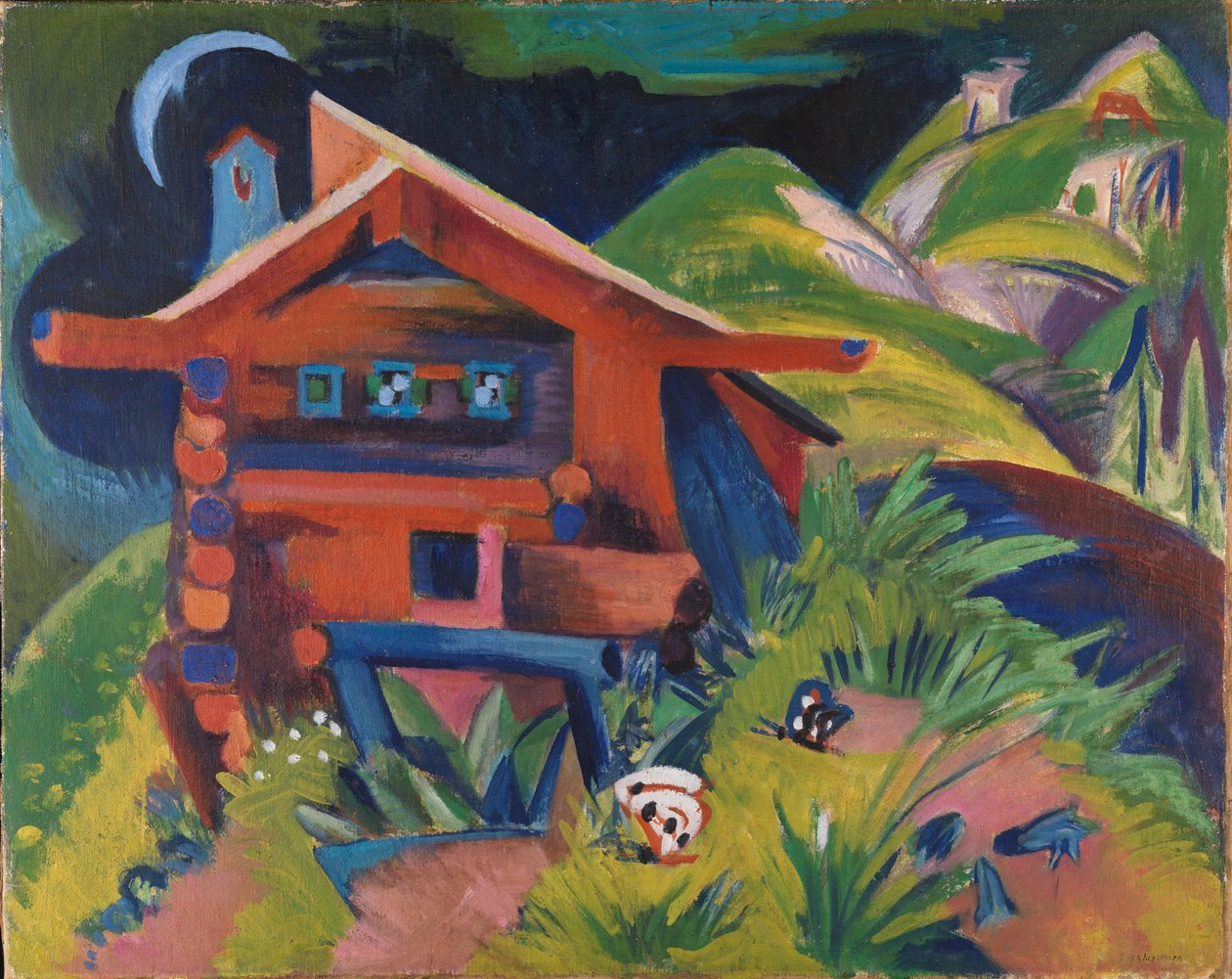 Cabana alpina de Ernst Ludwig Kirchner
