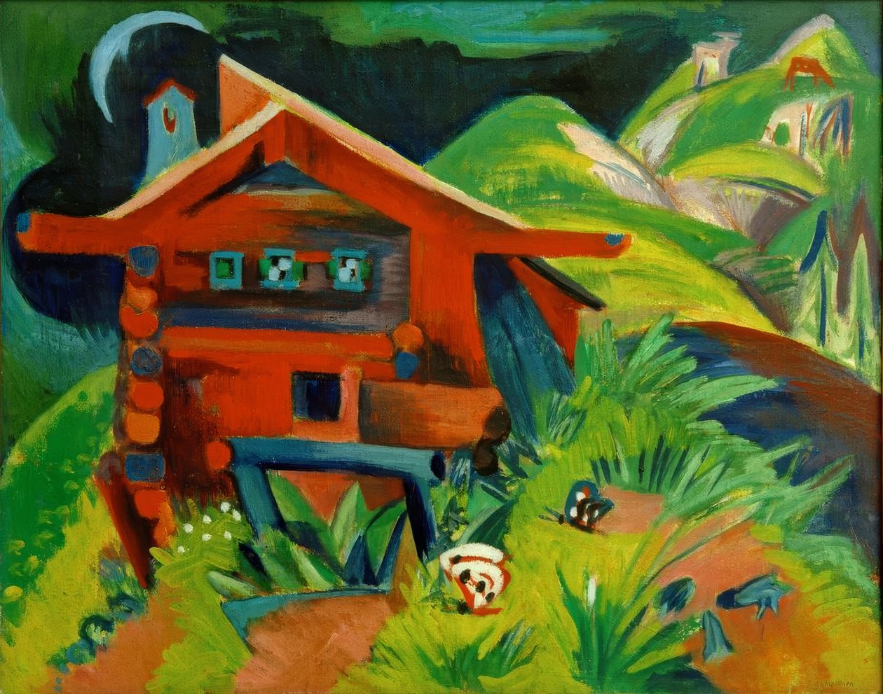 alpino; Alphaus Vermelho de Ernst Ludwig Kirchner