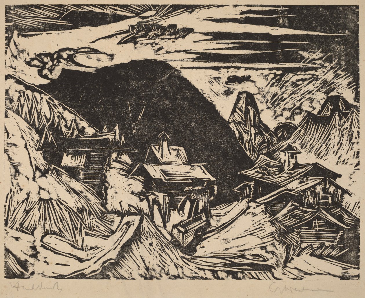 Pastagem alpina de Ernst Ludwig Kirchner