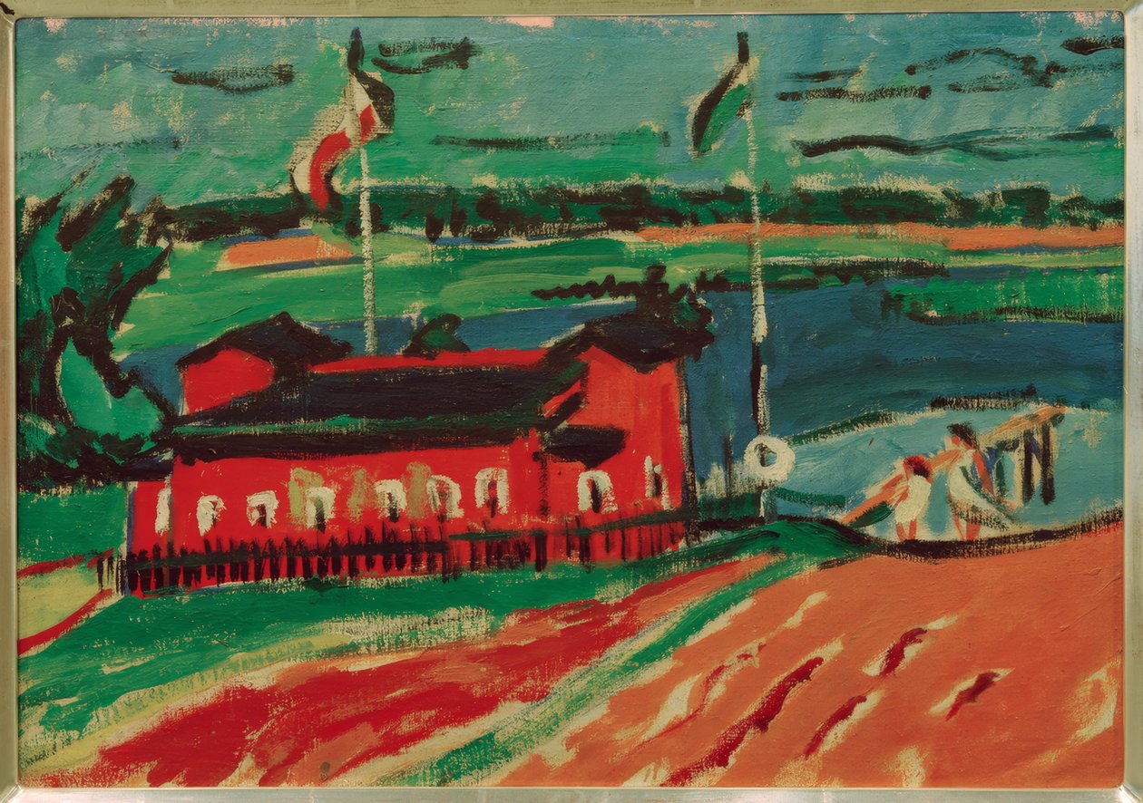 Casa de banho perto de Dresden de Ernst Ludwig Kirchner