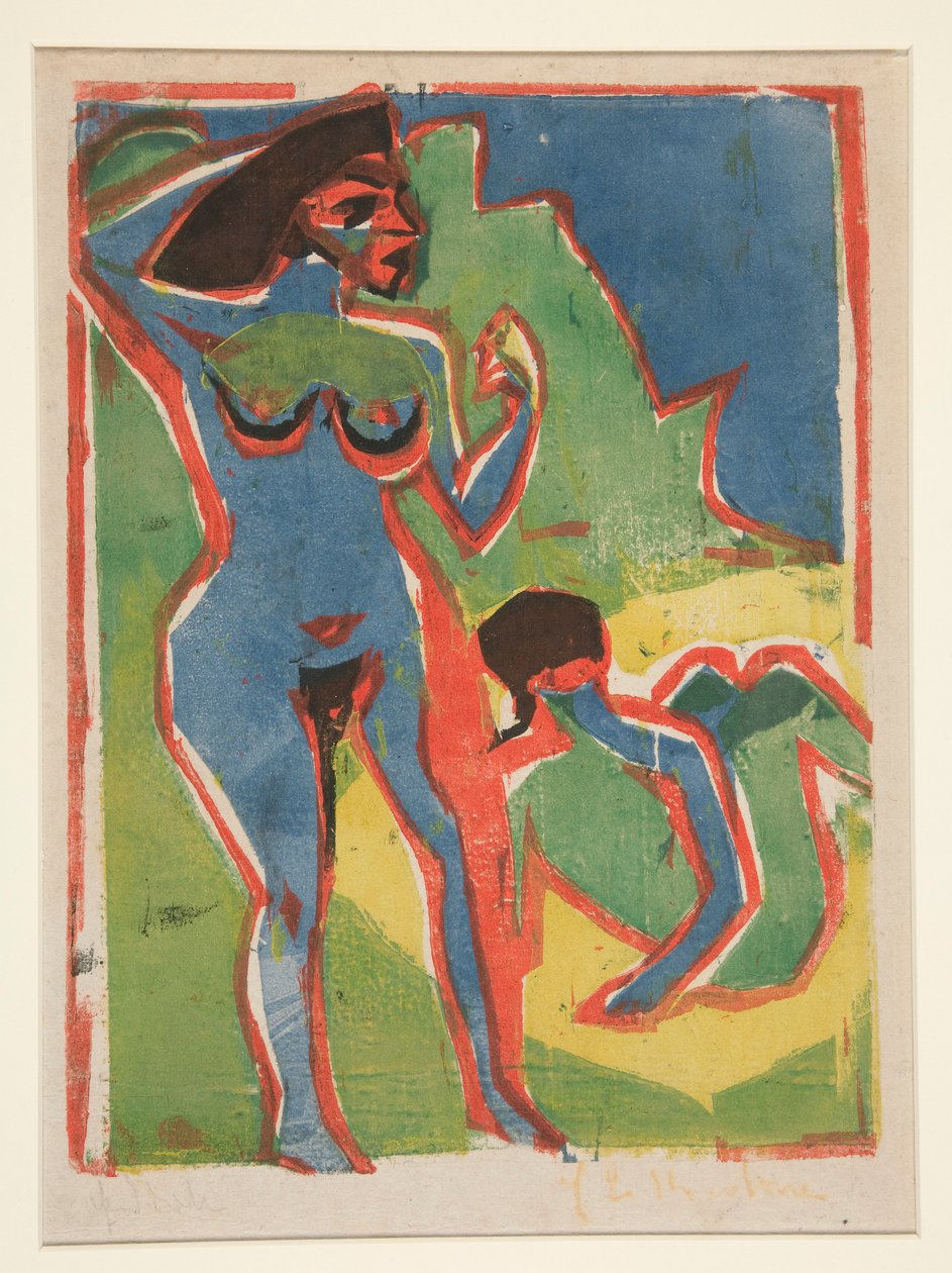 Mulheres de banho - Moritzburg de Ernst Ludwig Kirchner
