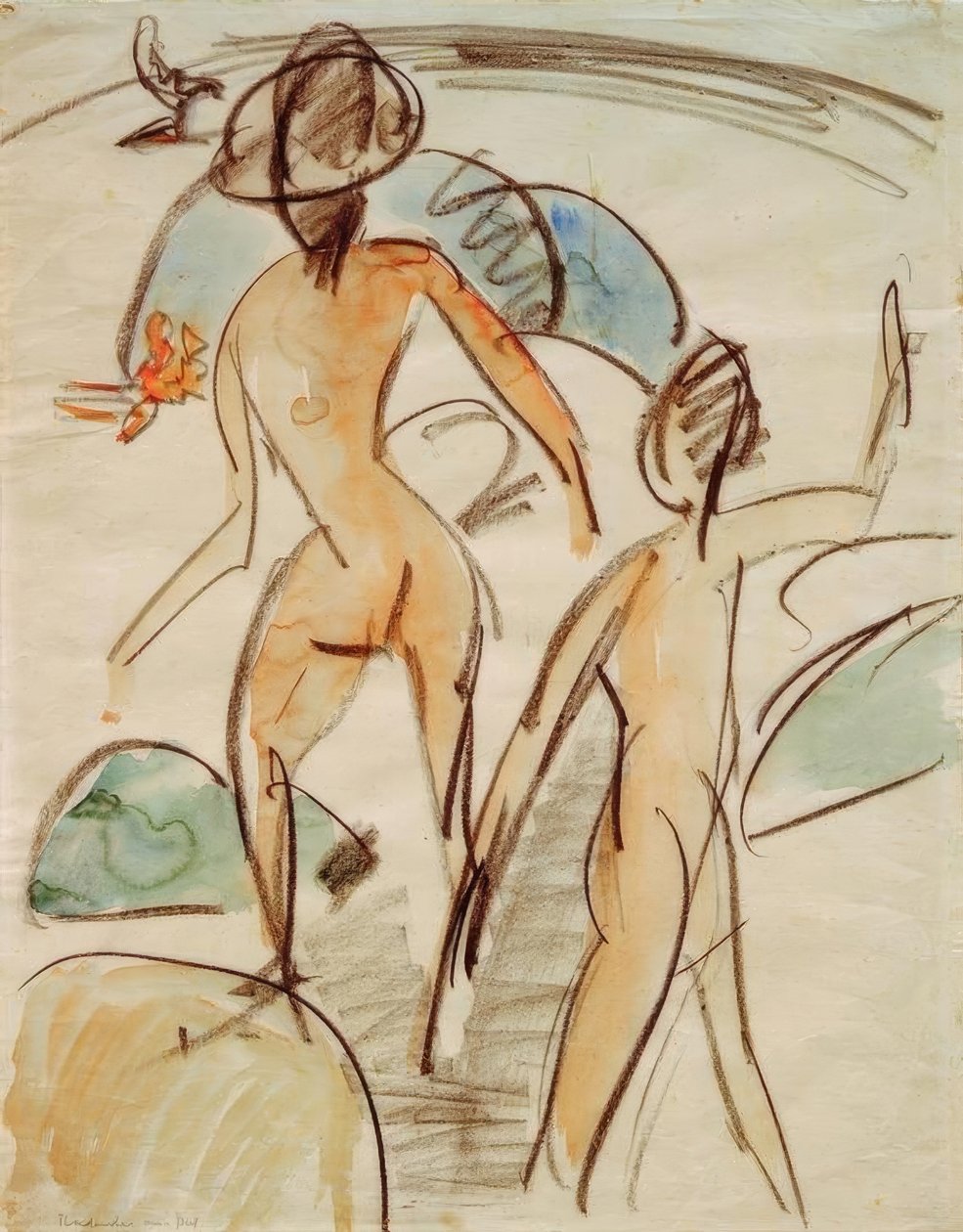 Banhista com chapéu de Ernst Ludwig Kirchner