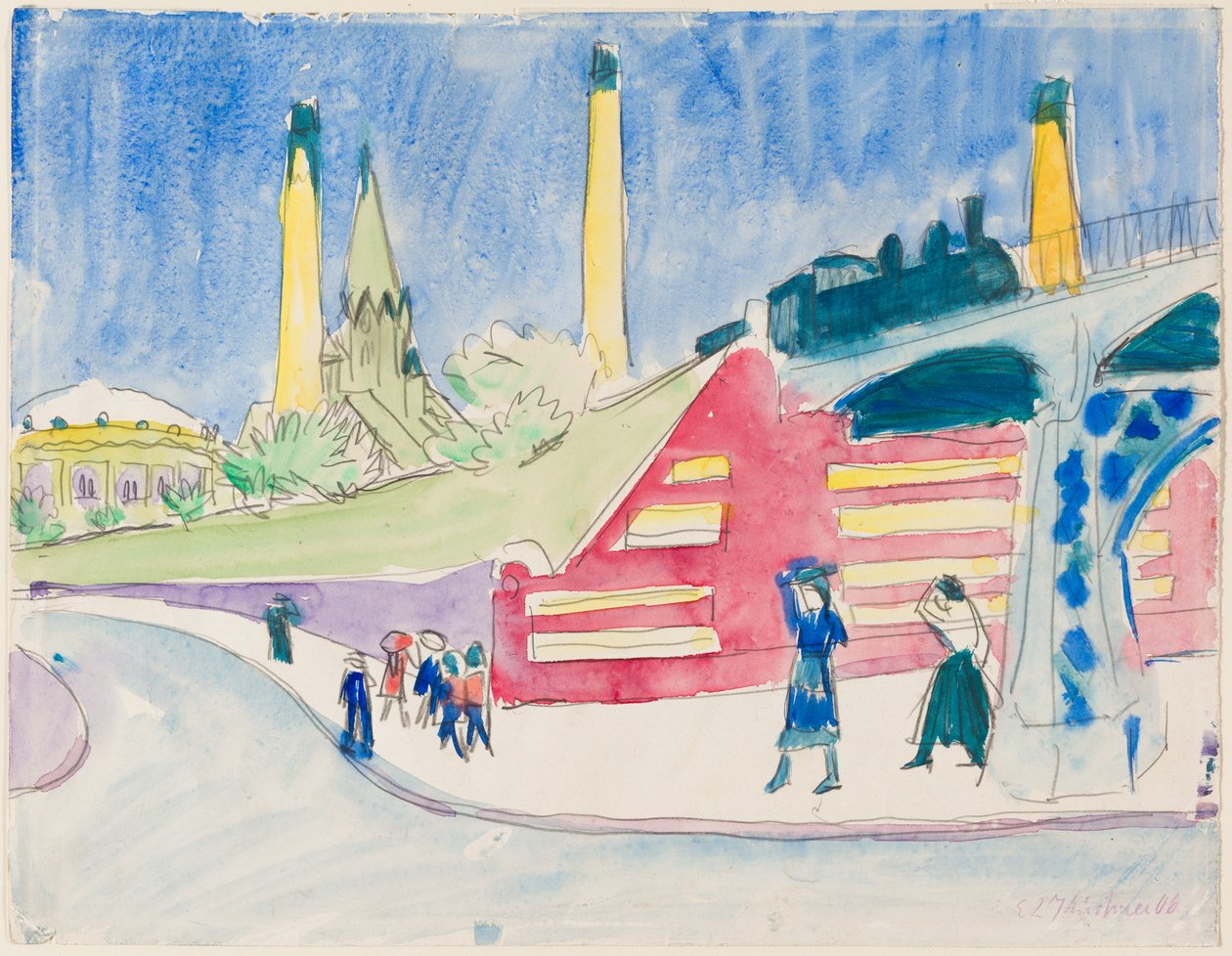 Aterro ferroviário de Ernst Ludwig Kirchner