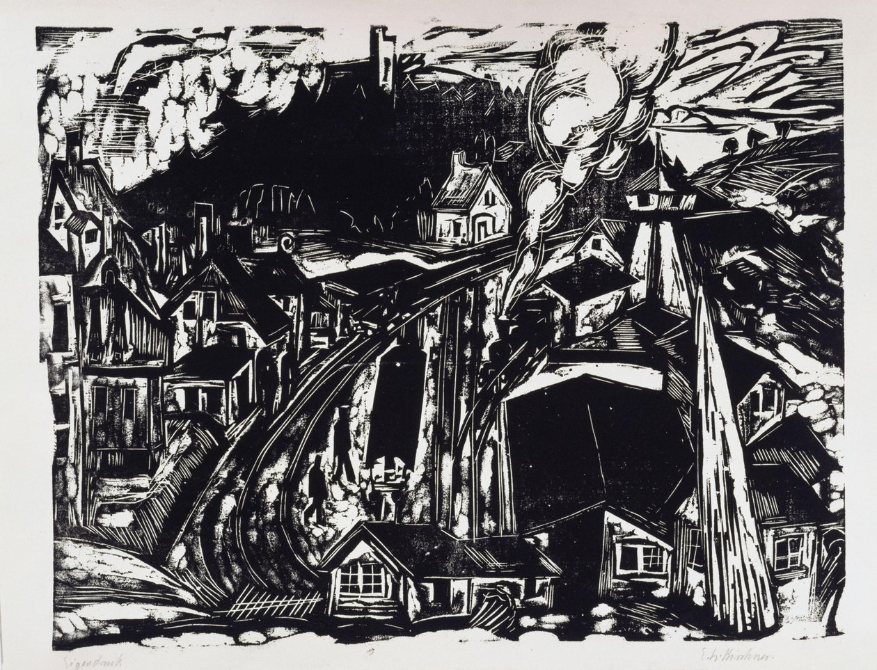 Estação de Königstein im Taunus de Ernst Ludwig Kirchner