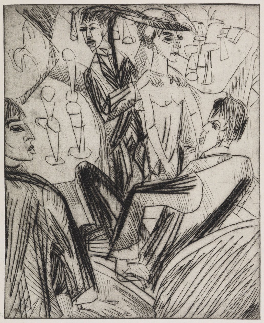 Dança do Barbeiro de Ernst Ludwig Kirchner