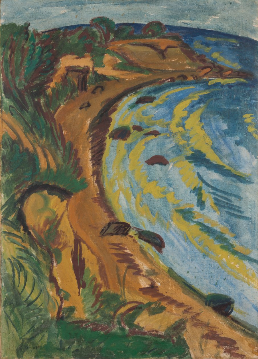 Baía na costa de Fehmarn de Ernst Ludwig Kirchner