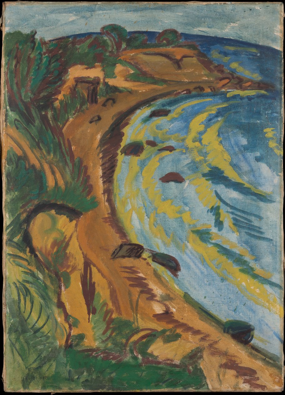 Baía na costa de Fehmarn de Ernst Ludwig Kirchner