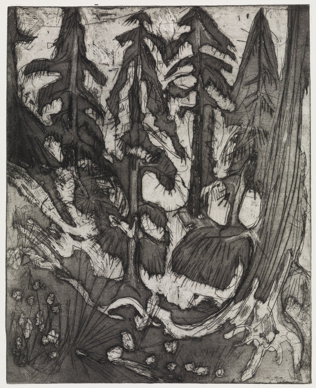 Floresta de montanha de Ernst Ludwig Kirchner