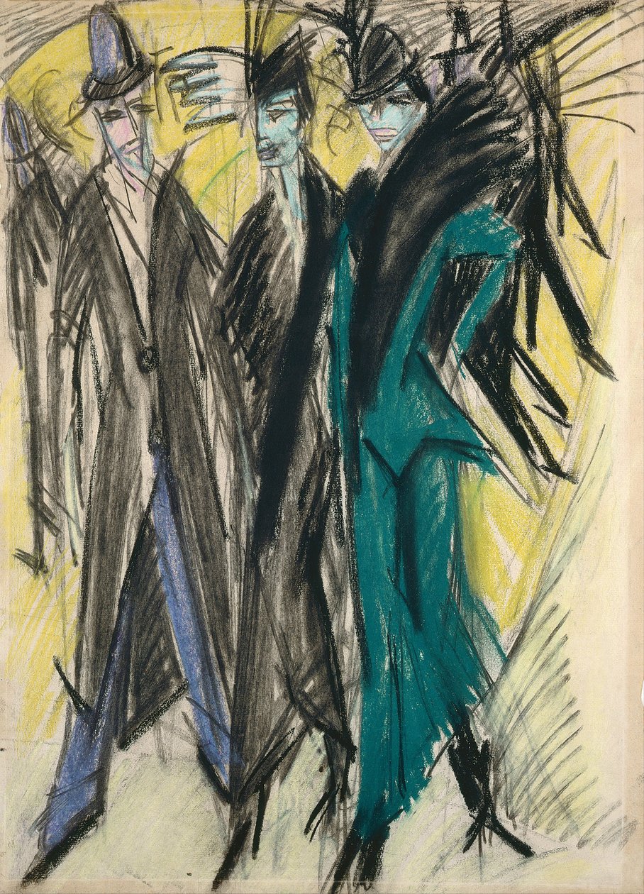 Cena de rua de Berlim de Ernst Ludwig Kirchner
