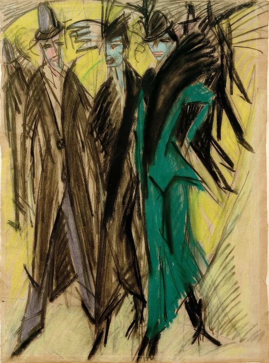 Cena de rua de Berlim de Ernst Ludwig Kirchner