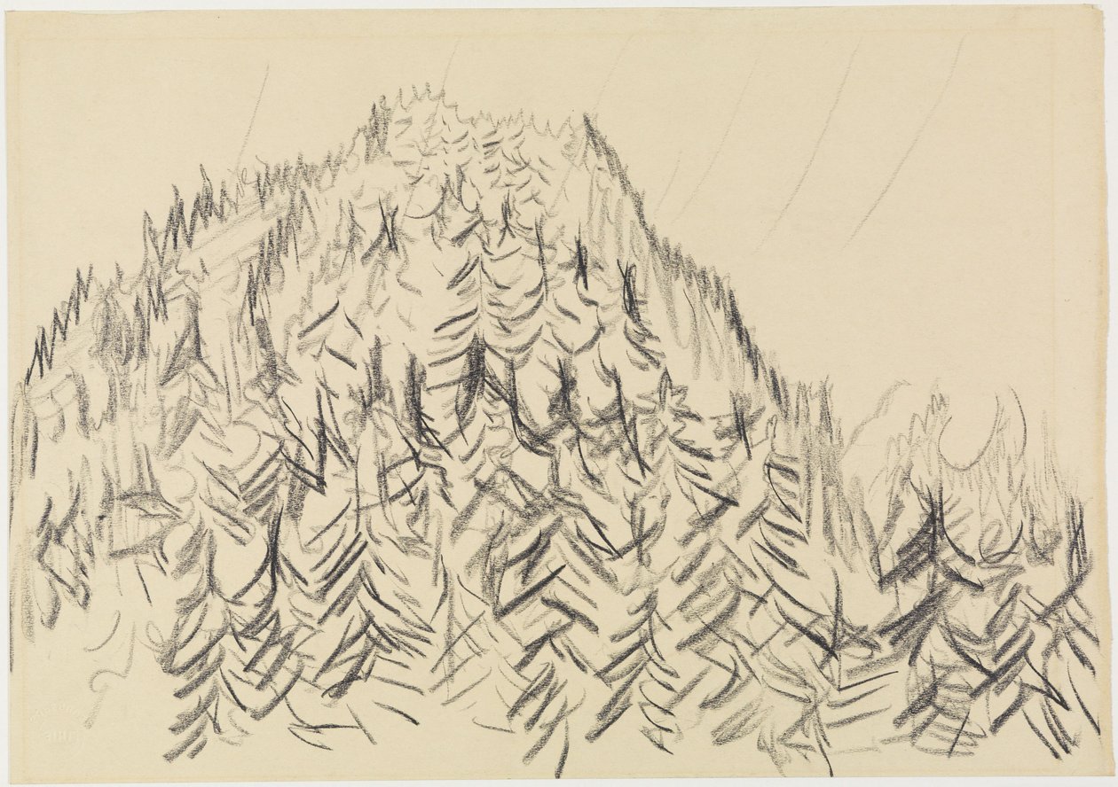 Colina arborizada de Ernst Ludwig Kirchner