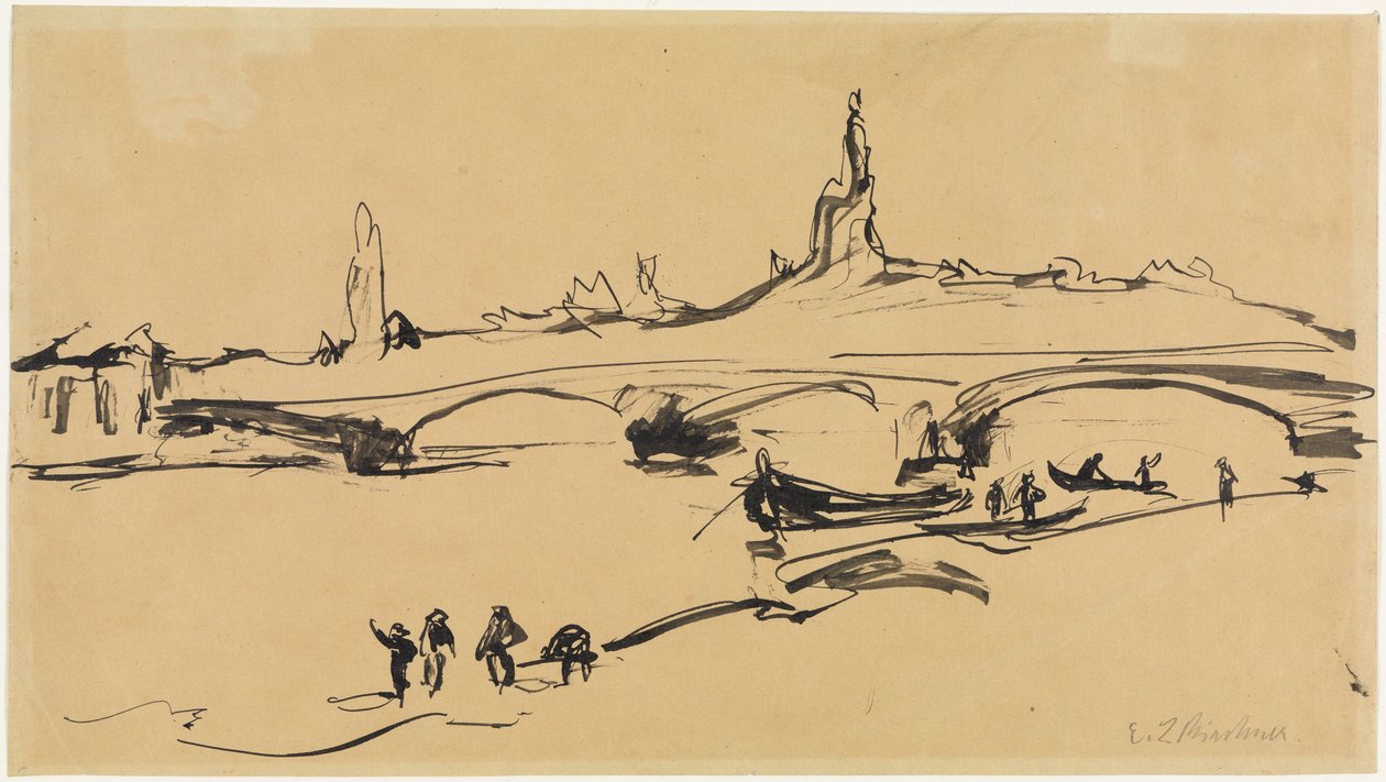 Vista de Dresden de Ernst Ludwig Kirchner