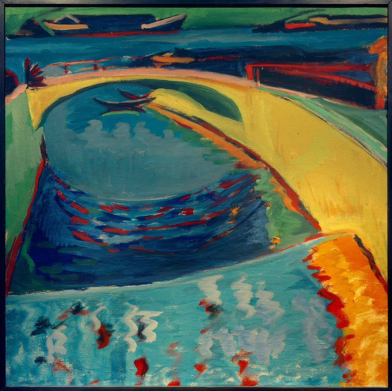 Ponte no Prießnitzmündung de Ernst Ludwig Kirchner