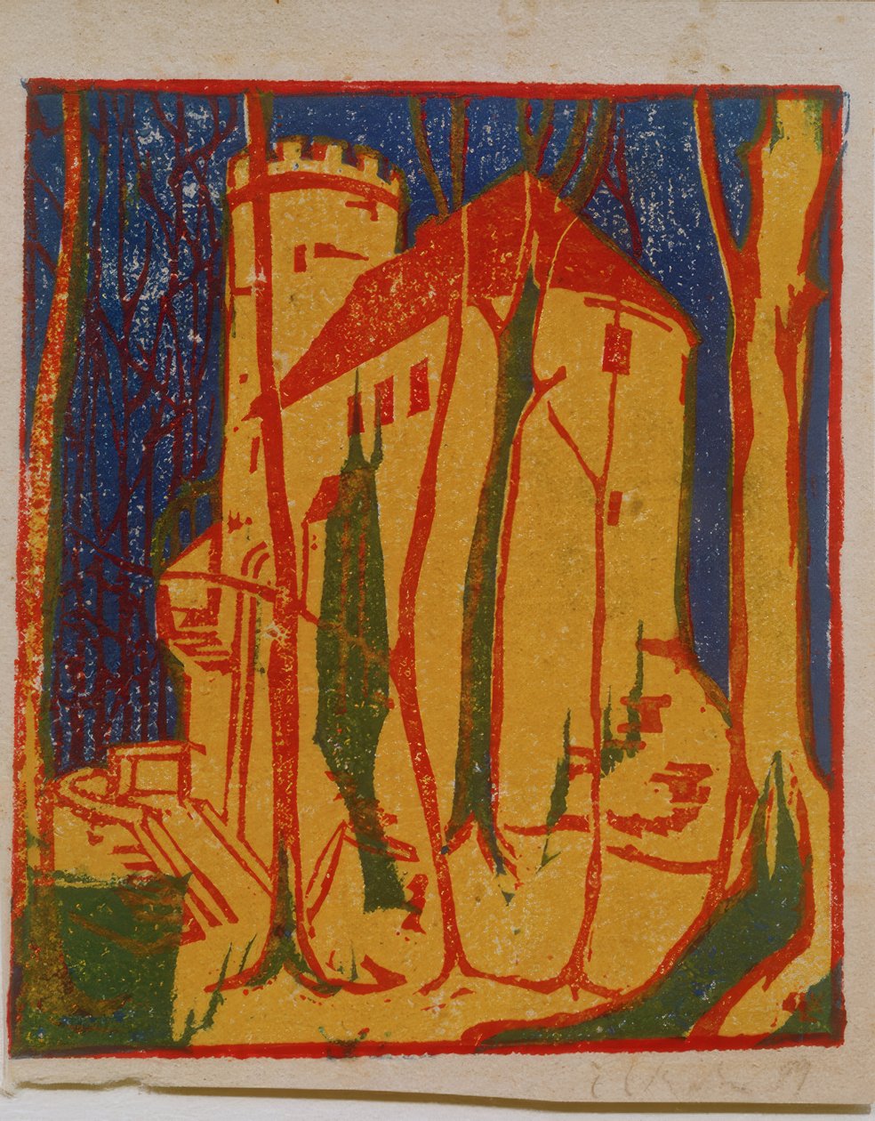 Castelo Rabenstein de Ernst Ludwig Kirchner