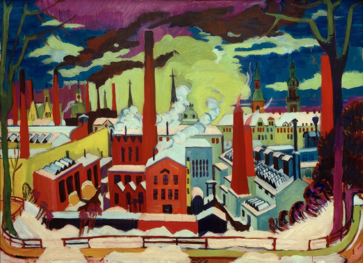 Fábricas de Chemnitz de Ernst Ludwig Kirchner