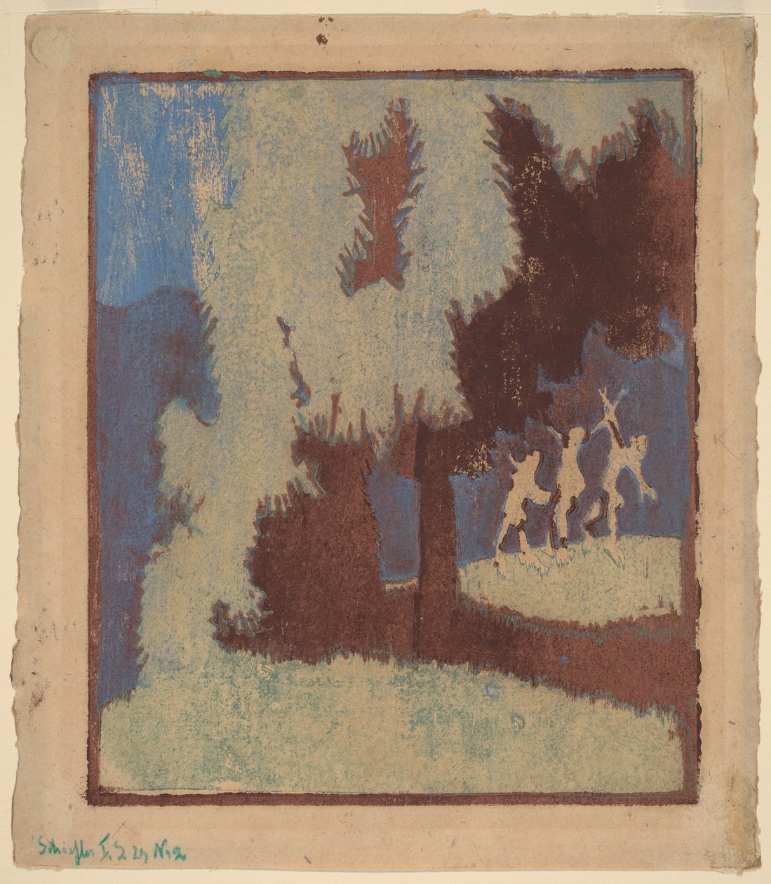 Castanheiros ao luar de Ernst Ludwig Kirchner