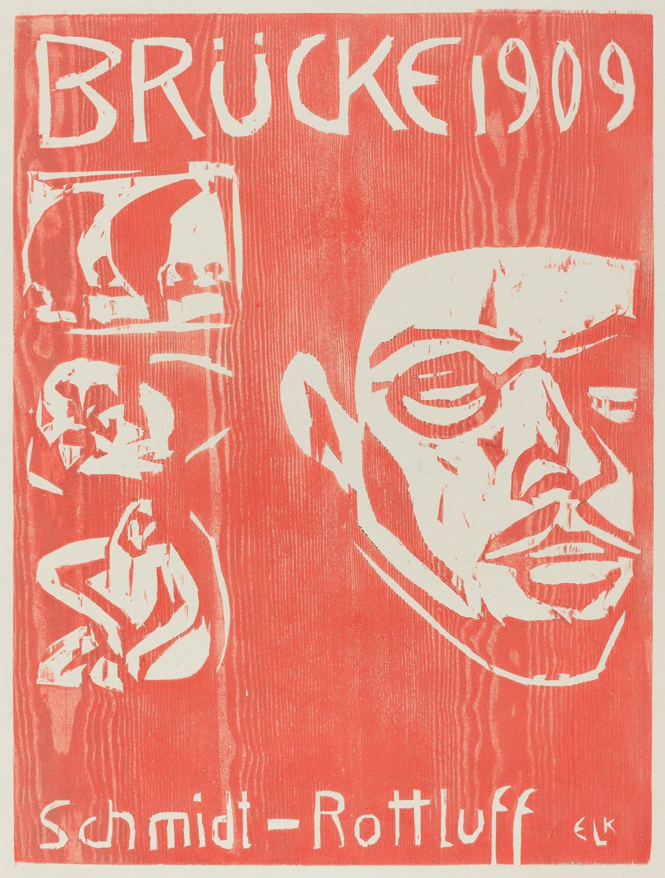 Capa do Quarto Anuário do Grupo de Artistas o Brucke de Ernst Ludwig Kirchner