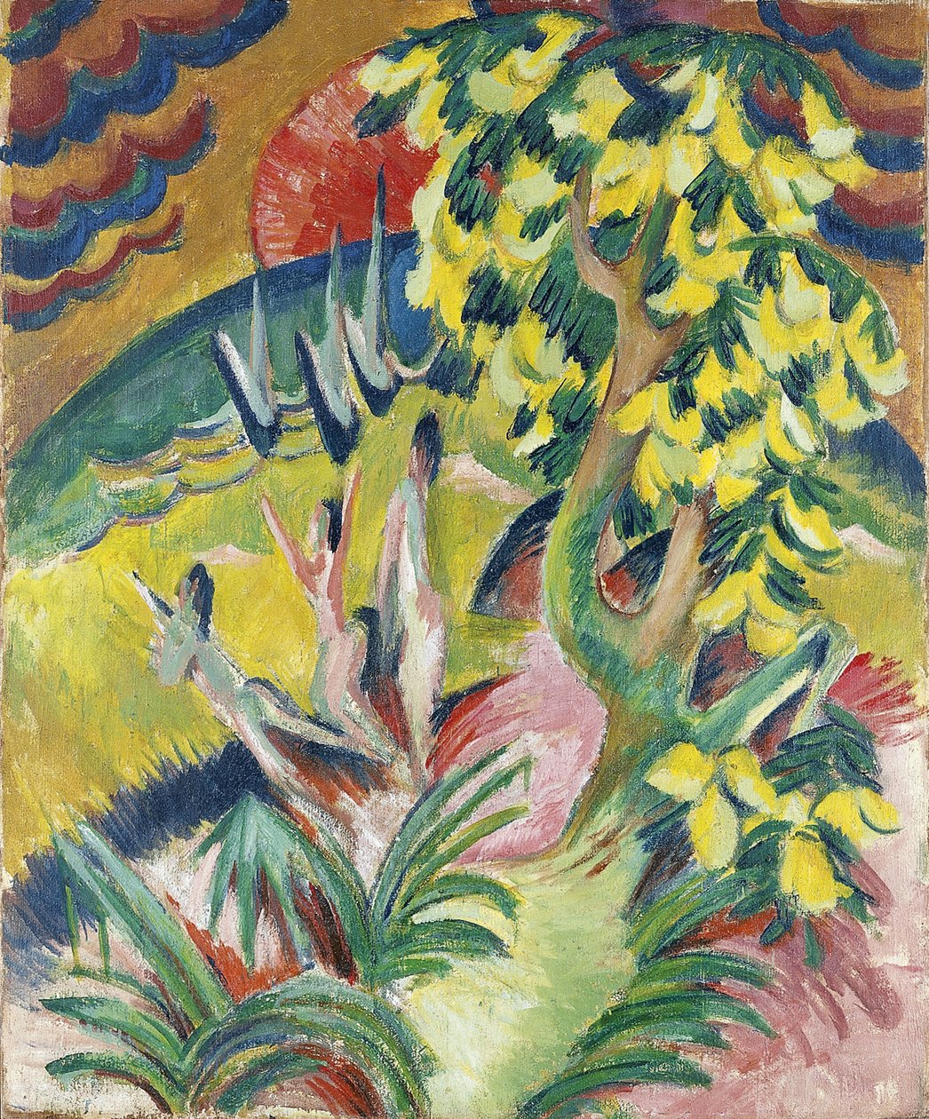 Baía curva, c. 1914 de Ernst Ludwig Kirchner