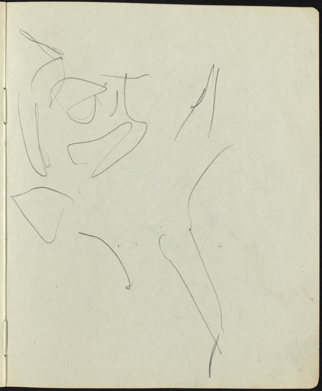 Dançarinos e Artistas (Página de um Sketchbook) de Ernst Ludwig Kirchner