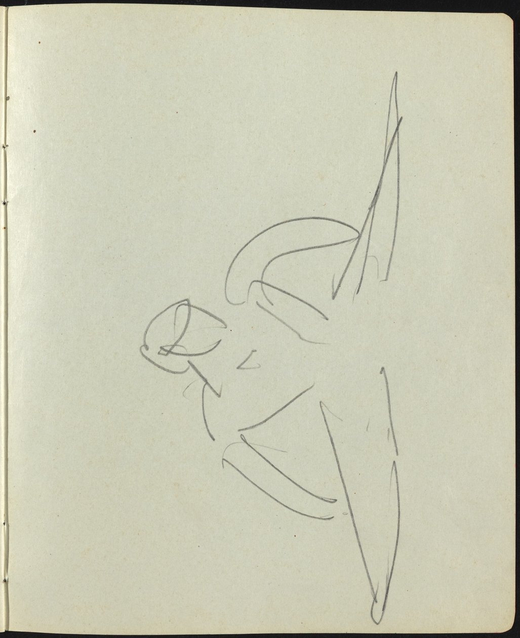 Dançarinos e Artistas (Página de um Sketchbook) de Ernst Ludwig Kirchner