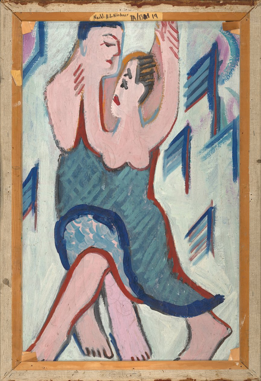 Casal Dançando na Neve [reverso] de Ernst Ludwig Kirchner