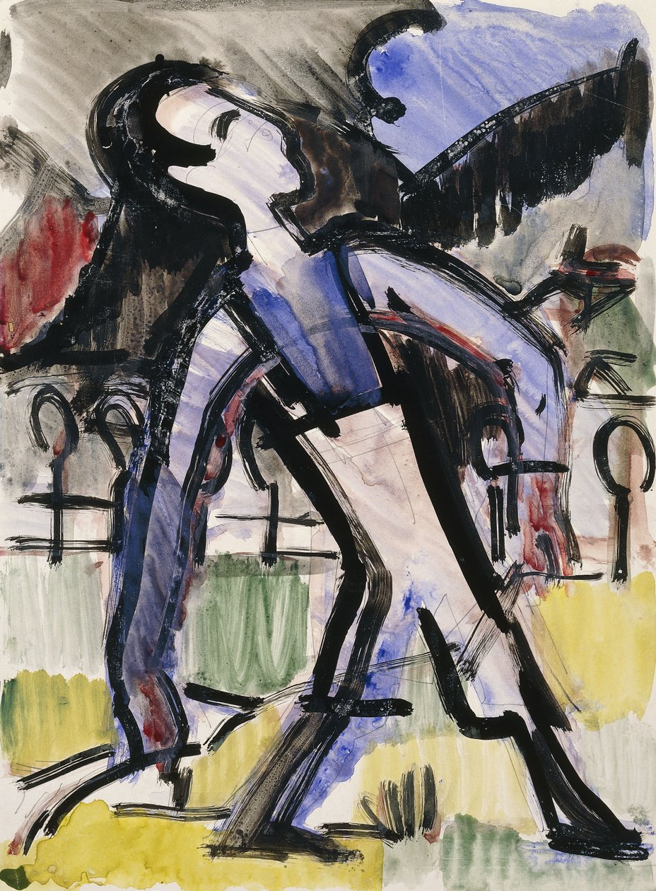 Figura de Davos, 1924 de Ernst Ludwig Kirchner