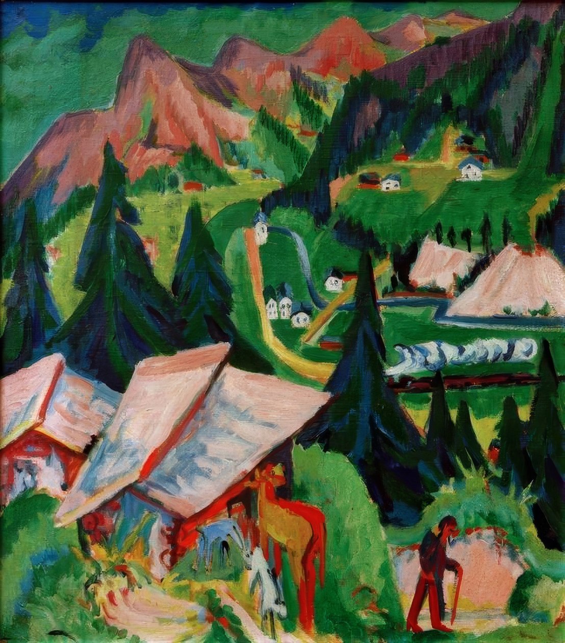 O Junkerboden do Stafel de Ernst Ludwig Kirchner
