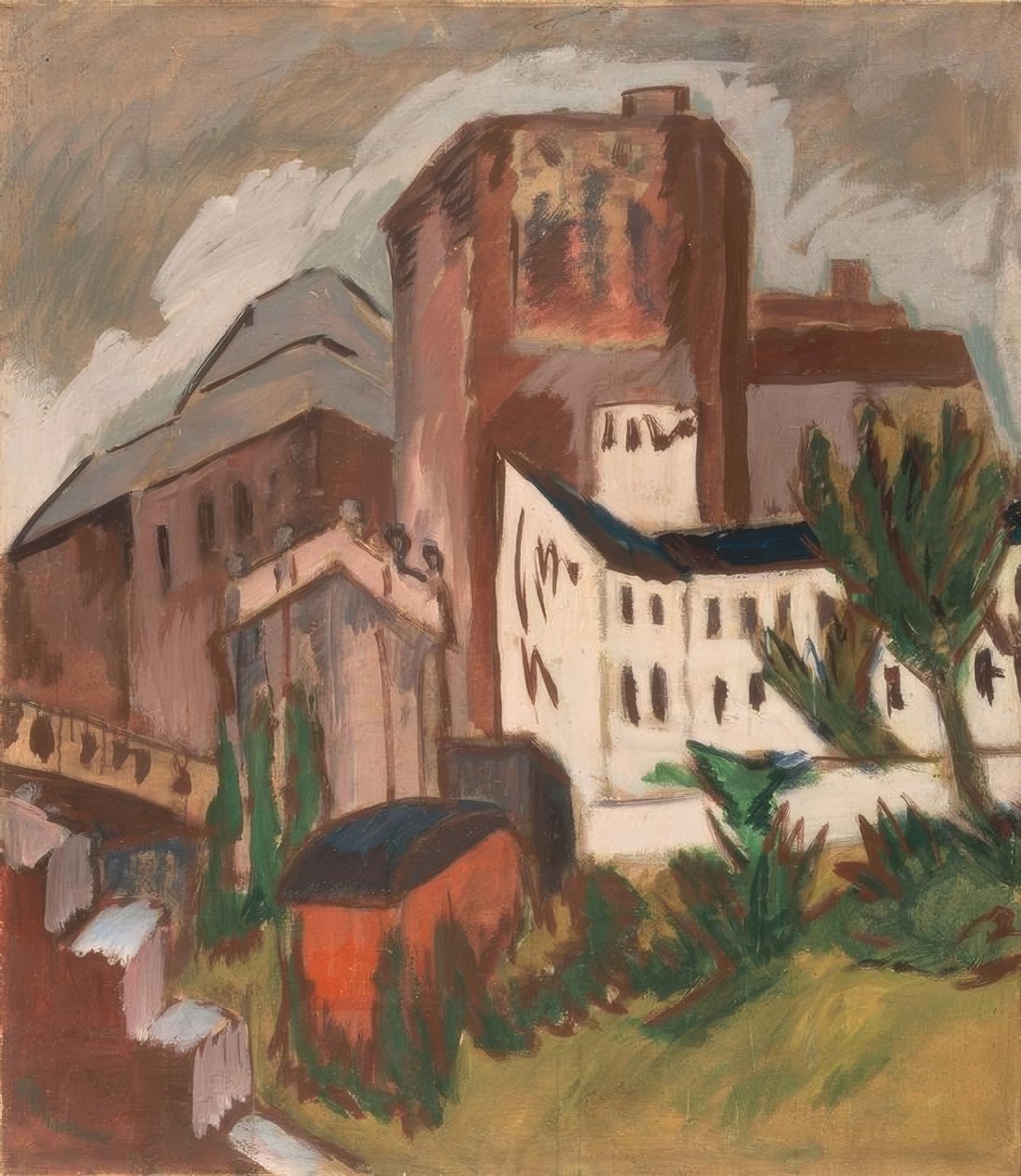 A torre da cidade de Ernst Ludwig Kirchner