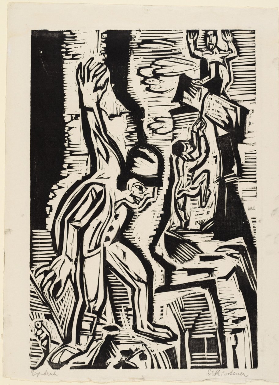 Os alpinistas de Ernst Ludwig Kirchner
