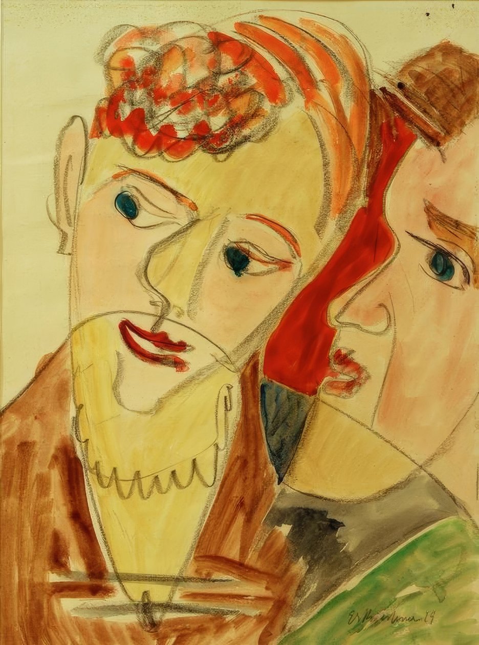 O Hembusse (casal amoroso H.) de Ernst Ludwig Kirchner
