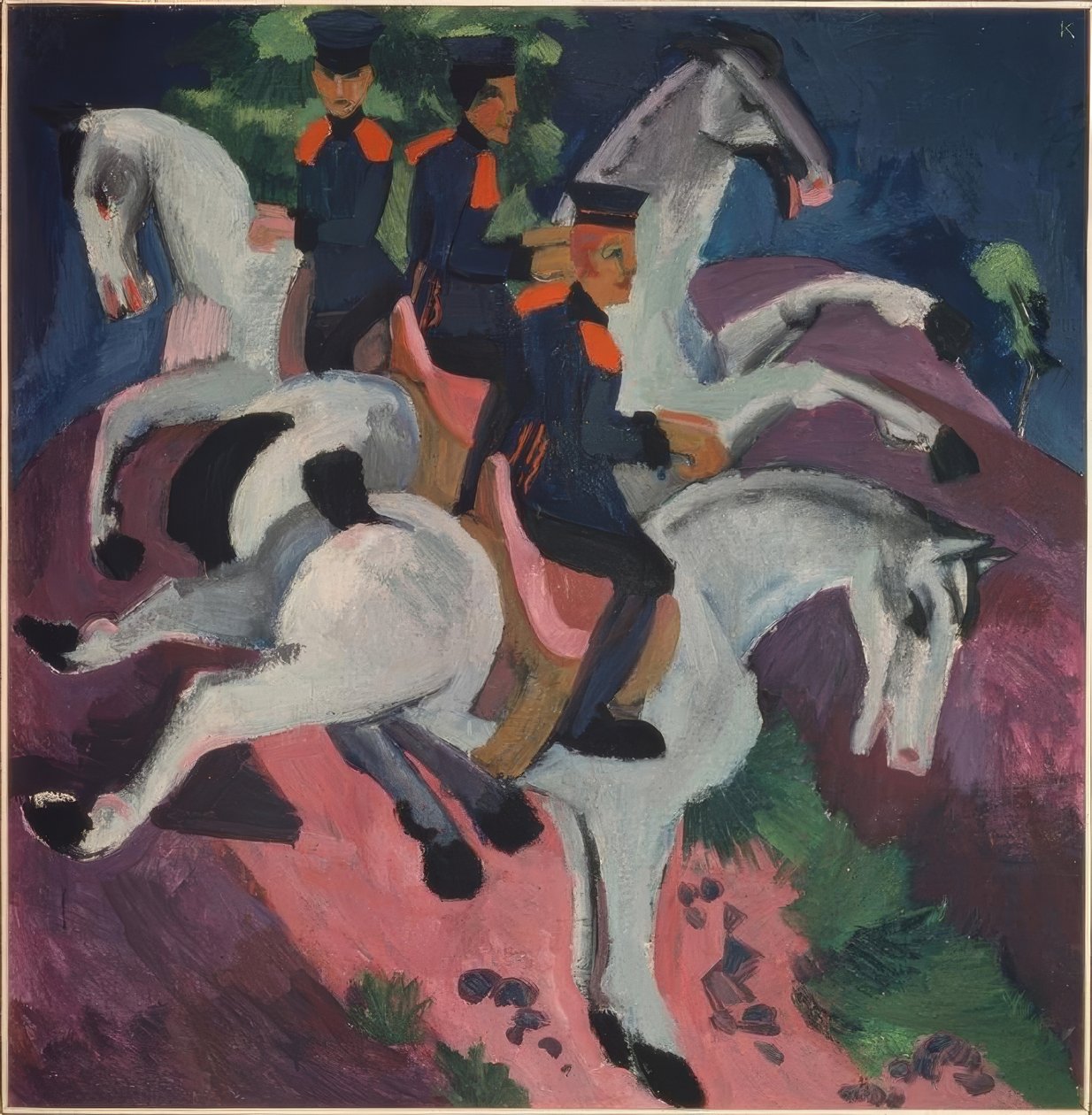 A escola de equitação de Ernst Ludwig Kirchner