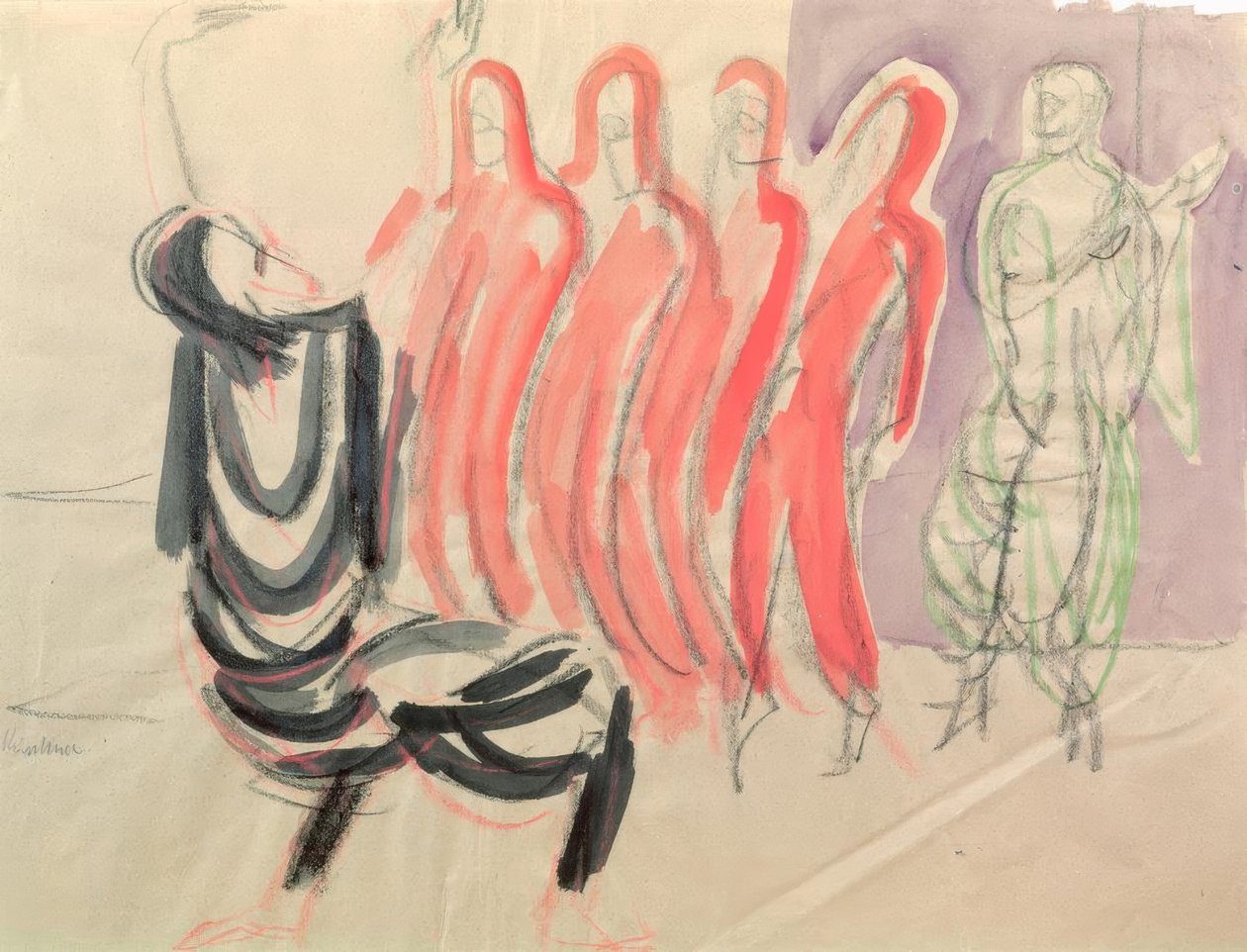 A escola de dança Mary Wigmans de Ernst Ludwig Kirchner