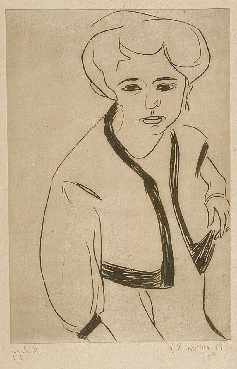 Dodo. 1909 de Ernst Ludwig Kirchner