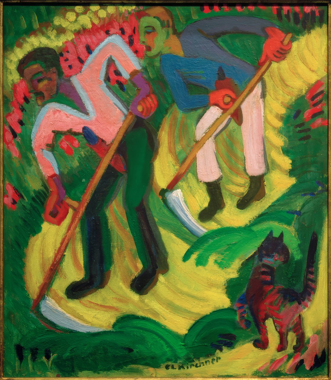 ELKirchner, cortador de grama, os irmãos Müller de Ernst Ludwig Kirchner