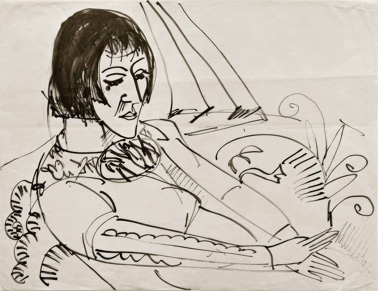 ELKirchner, Sentado (Erna) de Ernst Ludwig Kirchner